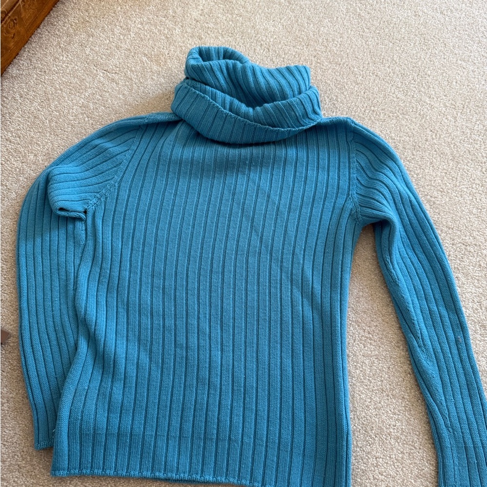 United colors of Benetton - Women's Blue Turtleneck Sweater